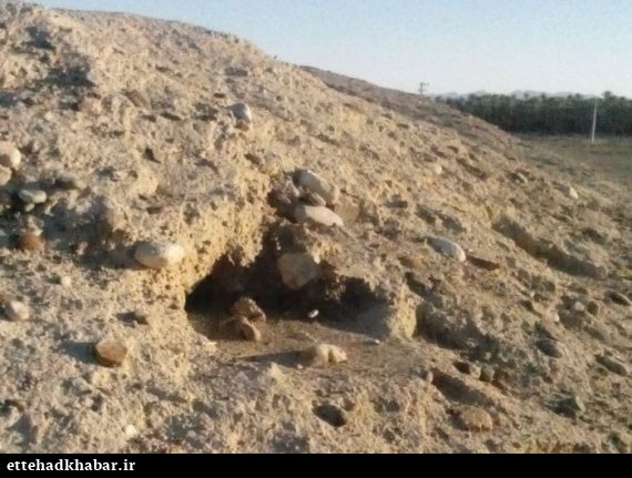 حفاری غیر مجاز تپه باستانی دشتستان حفاری های گنج یابی و عتیقه یابی تخریب آثار بازمانده از تمدنهای ایرانی