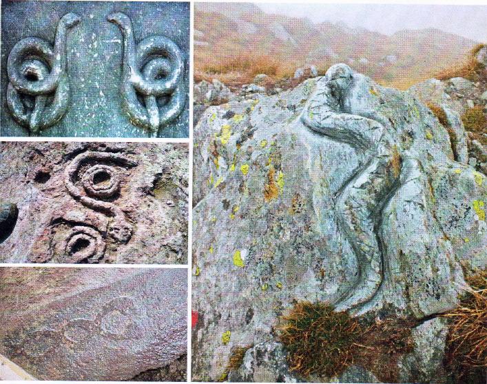 مفهوم نشانه مار در گنج و دفینه یابی,کارشناسی علامت و نماد مار بر روی سنگ در باستان شناسی